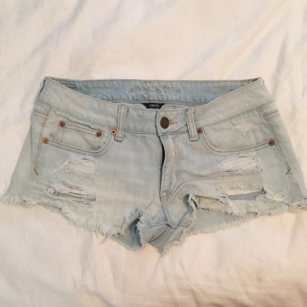 American Eagle Light Wash Denim Short